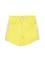 Kız Çocuk Neon Sarı Dokuma Şort