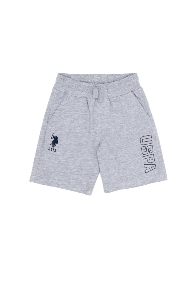 Çocuk Gri Melanj Örme Şort - 50265960013