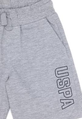 Çocuk Gri Melanj Örme Şort - 50265960013