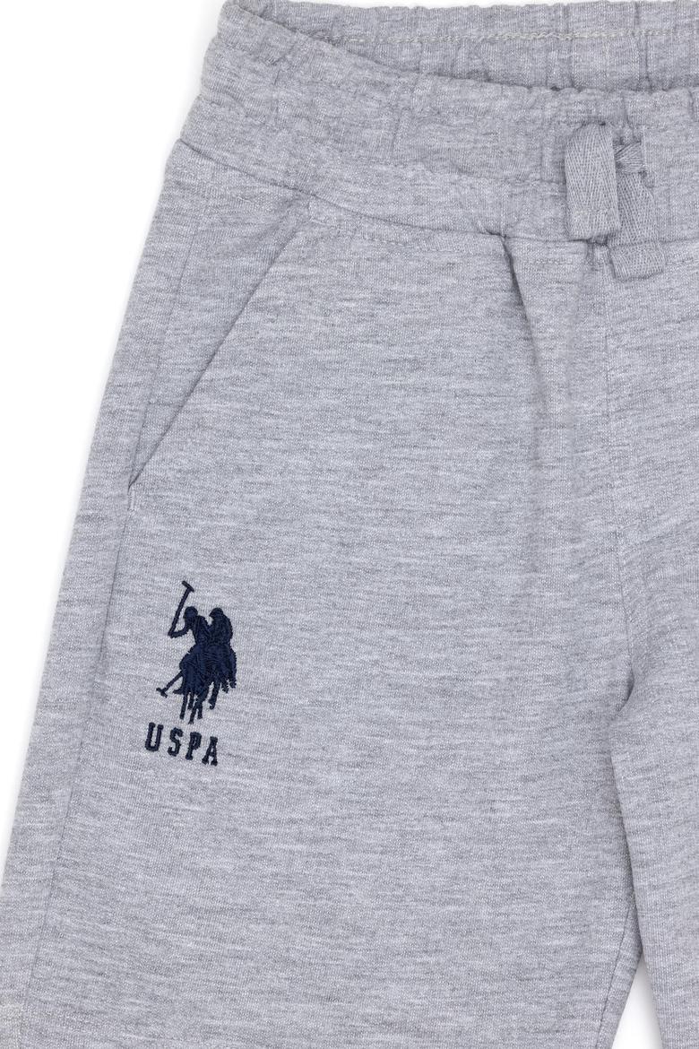 Çocuk Gri Melanj Örme Şort - 50265960013