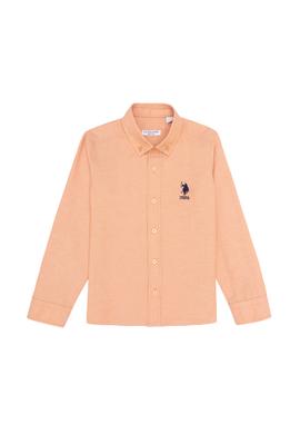 Erkek Çocuk Kiremit Uzun Kollu Basic Gömlek - 50266085052