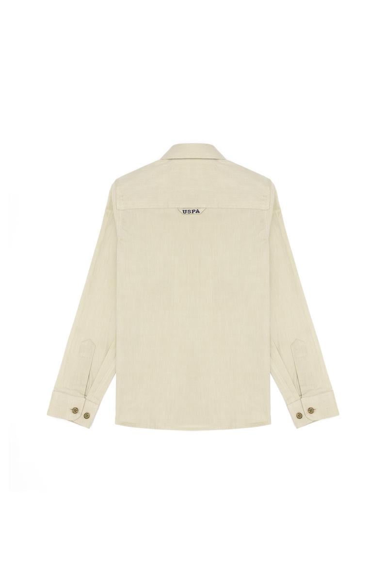 Erkek Çocuk Koyu Haki Uzun Kollu Basic Gömlek