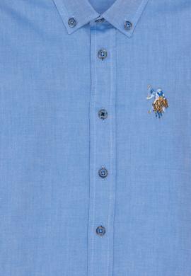 Erkek Çocuk Saks Uzun Kollu Basic Gömlek - 50263107080