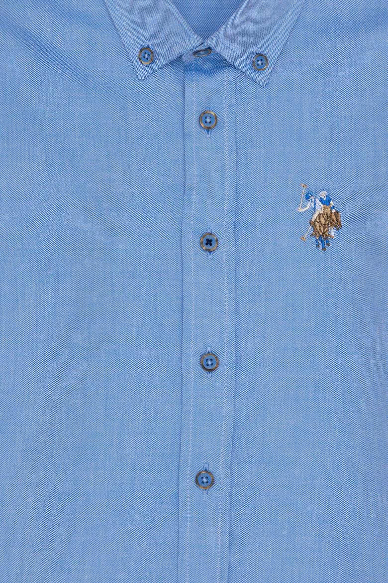 Erkek Çocuk Saks Uzun Kollu Basic Gömlek - 50263107080