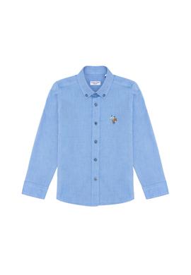 Erkek Çocuk Saks Uzun Kollu Basic Gömlek - 50263107080