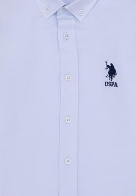 Erkek Çocuk Açık Mavi Uzun Kollu Basic Gömlek - 50266085021