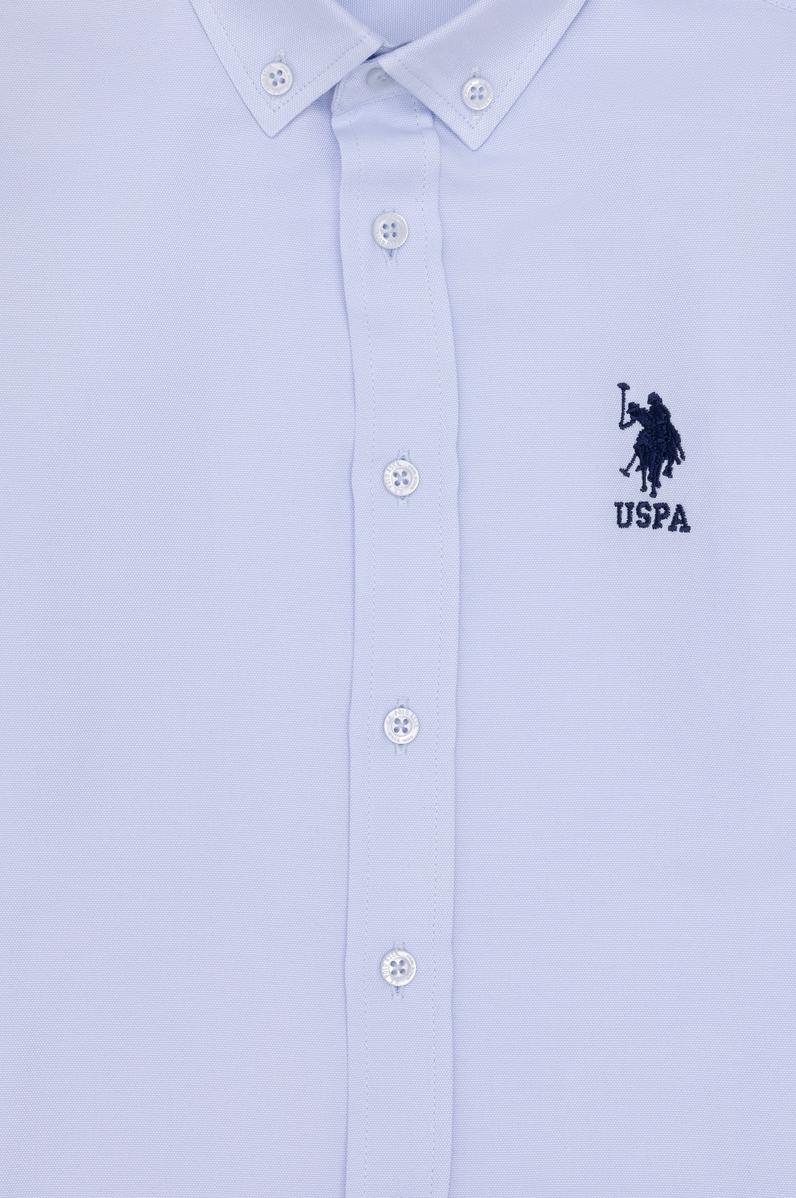 Erkek Çocuk Açık Mavi Uzun Kollu Basic Gömlek