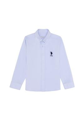 Erkek Çocuk Açık Mavi Uzun Kollu Basic Gömlek - 50266085021