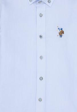 Erkek Çocuk Açık Mavi Uzun Kollu Basic Gömlek - 50263107020