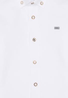 Erkek Çocuk Beyaz Uzun Kollu Basic Gömlek - 50267077009