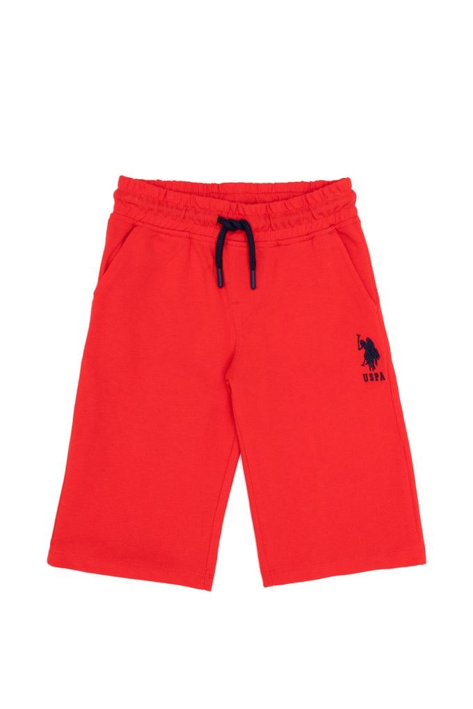 Çocuk Kırmızı Örme Şort