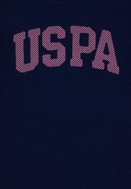 Kız Çocuk Lacivert Bisiklet Yaka Basic Tişört - 50264332036