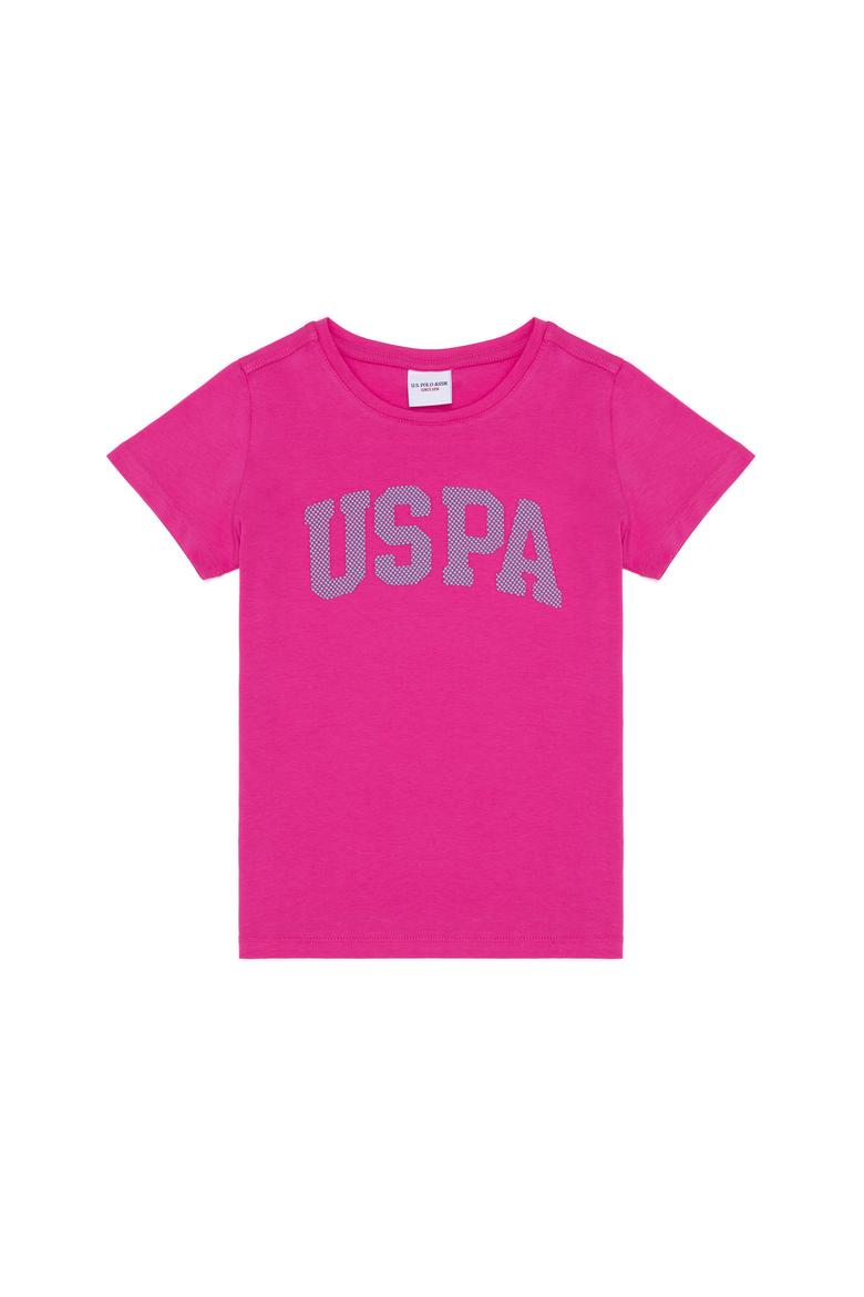 Kız Çocuk Fuşya Basic Tişört