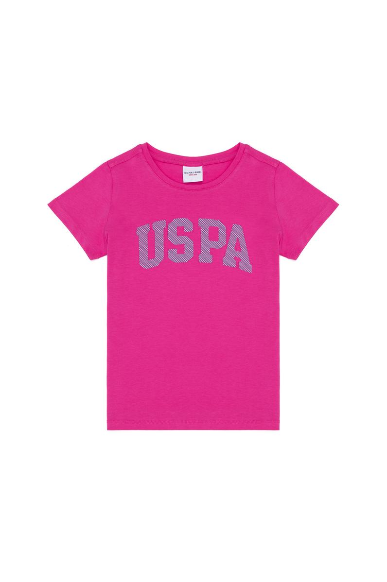 Kız Çocuk Fuşya Basic Tişört