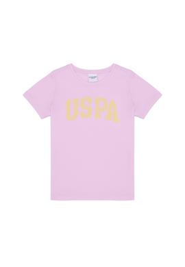 Kız Çocuk Manolya Bisiklet Yaka Basic Tişört - 50264332083