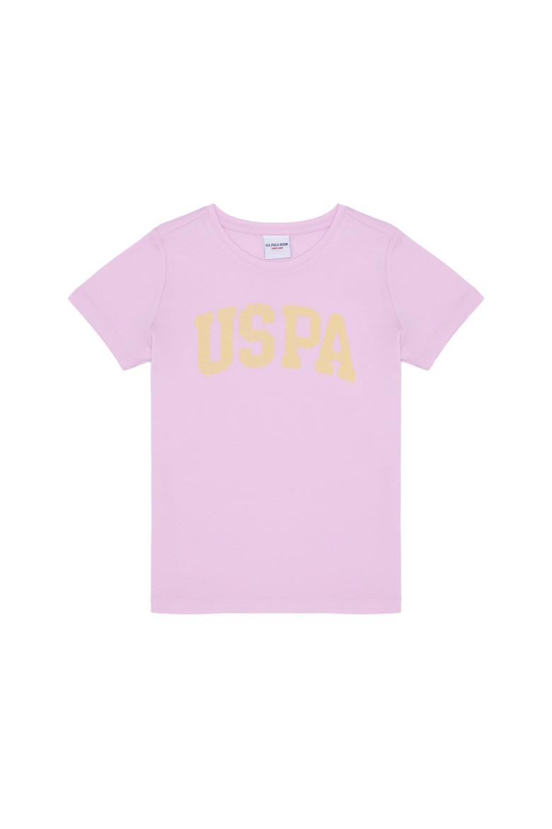 Kız Çocuk Manolya Bisiklet Yaka Basic Tişört