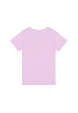 Kız Çocuk Manolya Bisiklet Yaka Basic Tişört - 50264332083