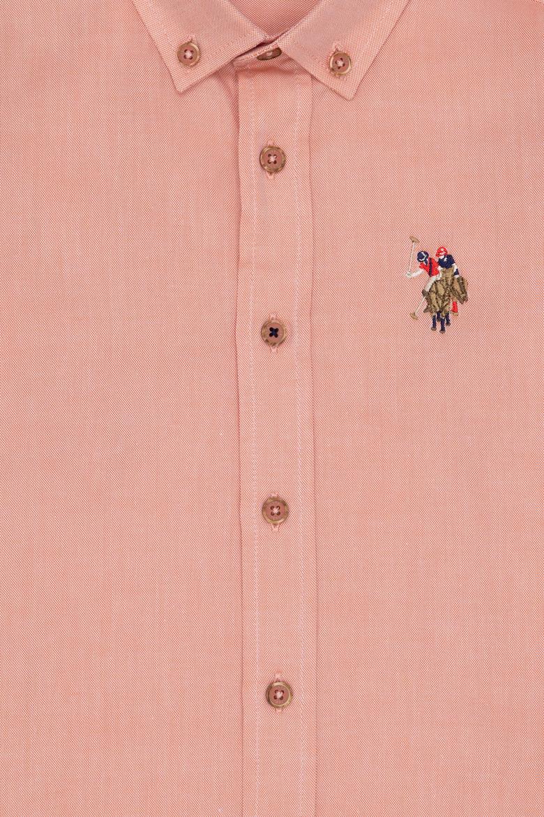 Erkek Çocuk Kiremit Uzun Kollu Basic Gömlek - 50263107195