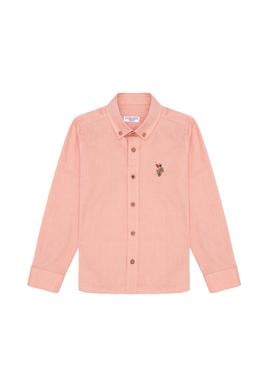 Erkek Çocuk Kiremit Uzun Kollu Basic Gömlek - 50263107195