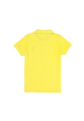 Erkek Çocuk Neon Sarı Basic Polo Yaka Tişört - 50262958392