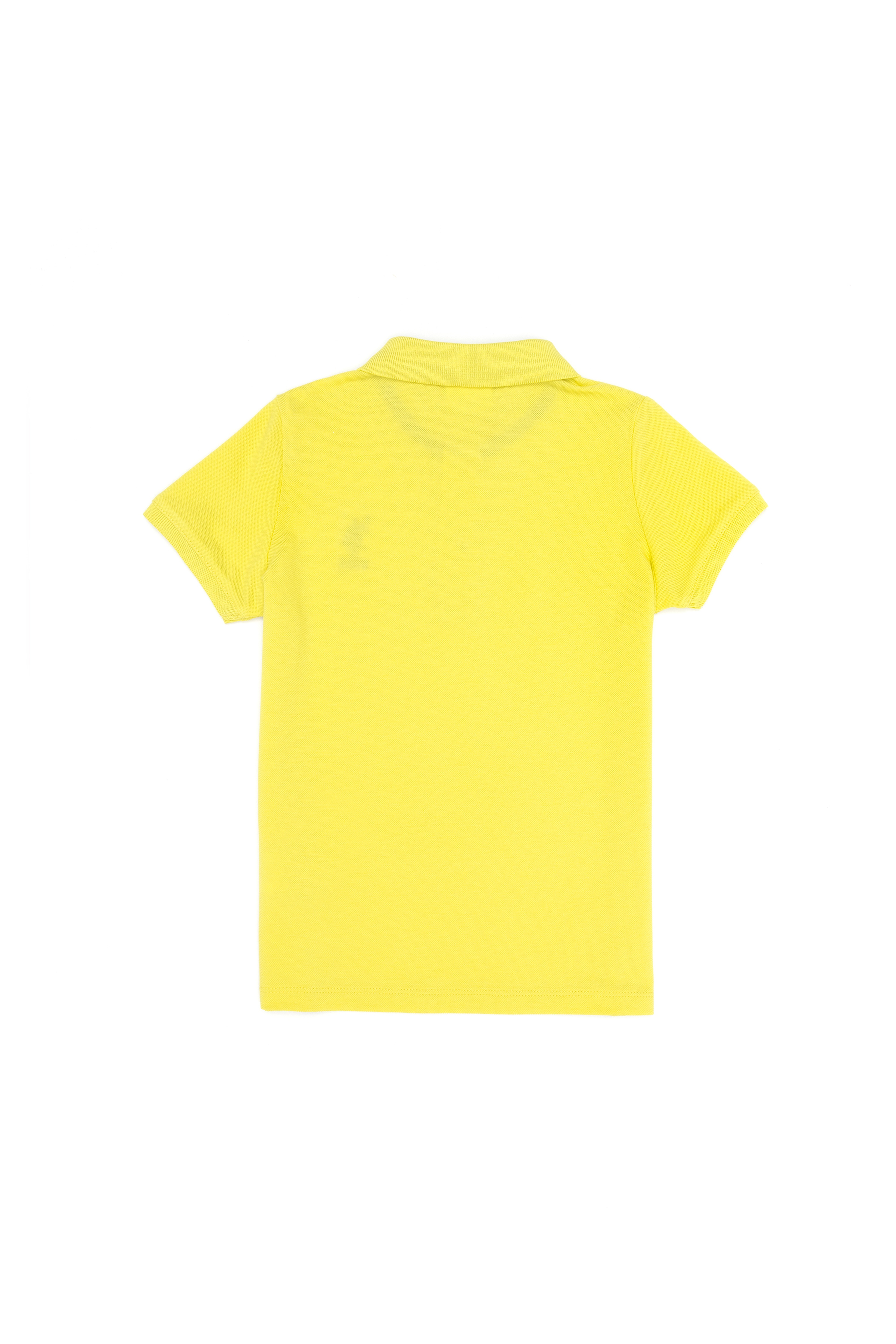 Erkek Çocuk Neon Sarı Basic Polo Yaka Tişört - Image 2