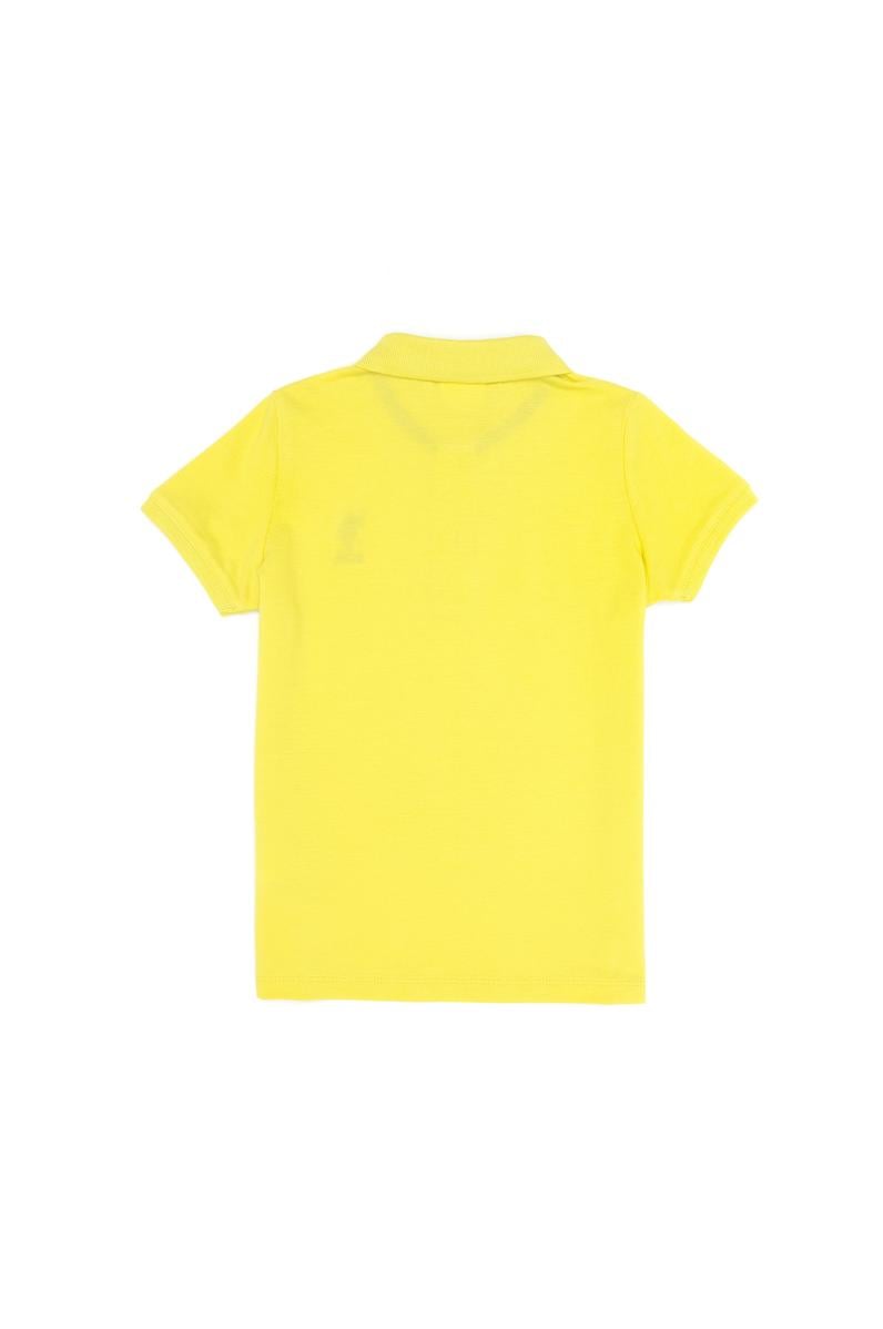 Erkek Çocuk Neon Sarı Basic Polo Yaka Tişört