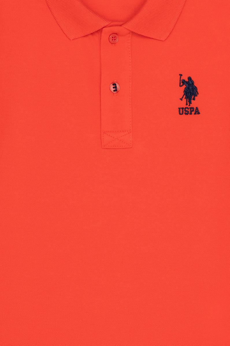 Erkek Çocuk Kırmızı Basic Polo Yaka Tişört