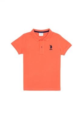 Erkek Çocuk Somon Basic Polo Yaka Tişört - 50262958240