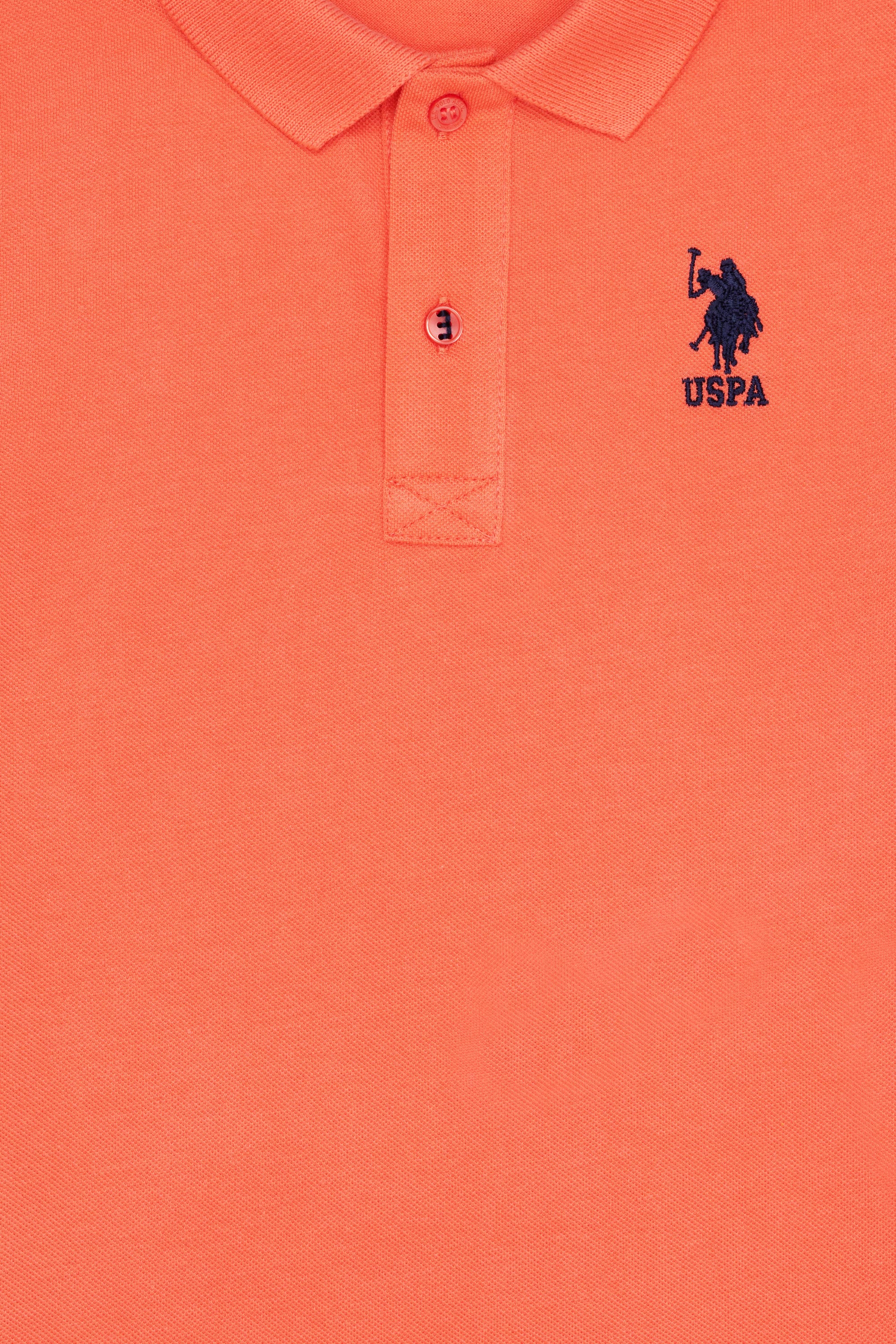 Erkek Çocuk Somon Basic Polo Yaka Tişört - Image 3