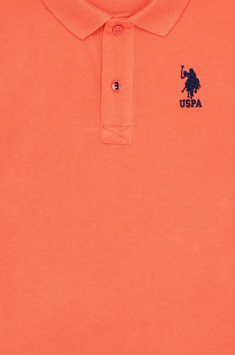 Erkek Çocuk Somon Basic Polo Yaka Tişört