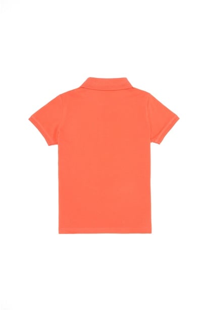 Erkek Çocuk Somon Basic Polo Yaka Tişört