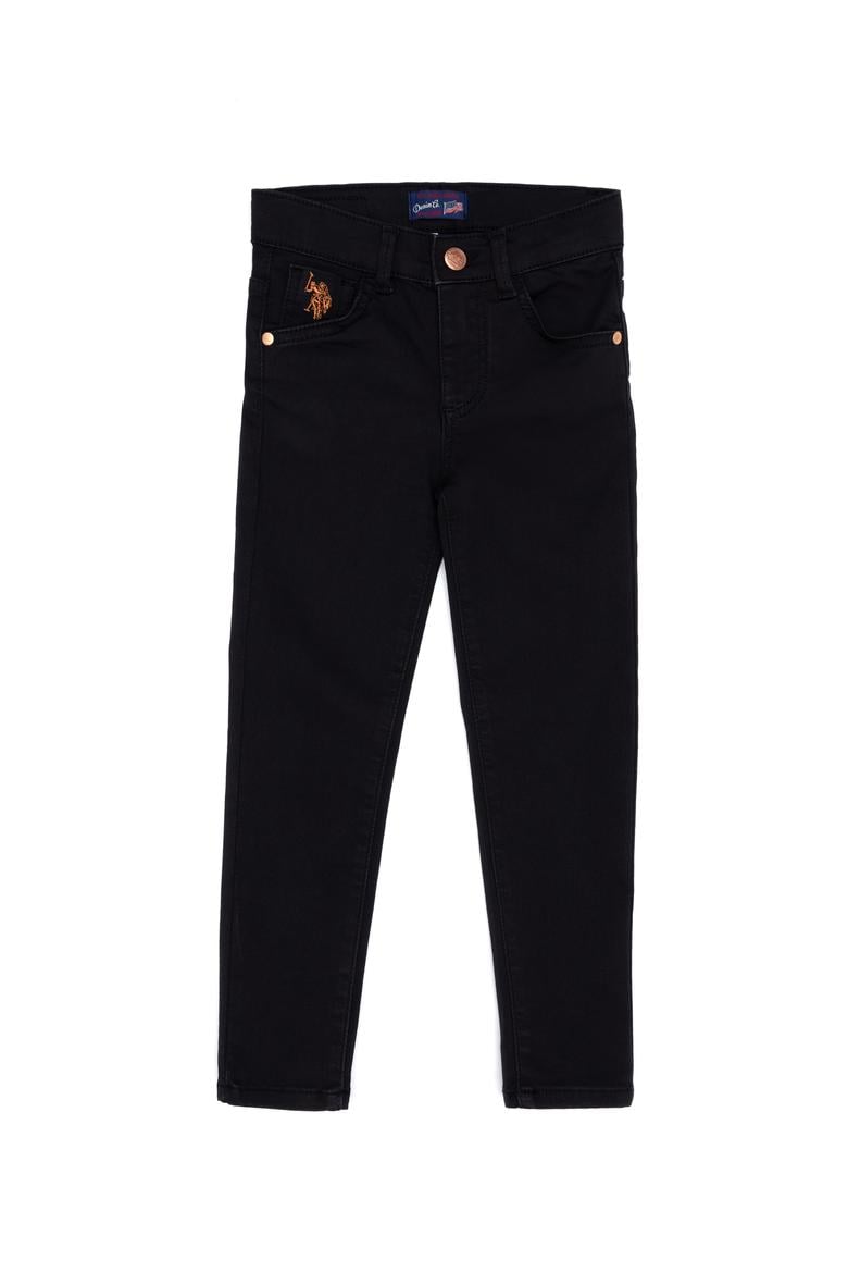 Kız Çocuk Siyah Jean Pantolon - 50265926011