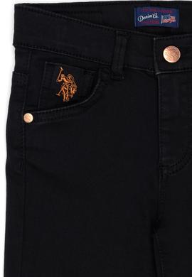 Kız Çocuk Siyah Jean Pantolon - 50265926011