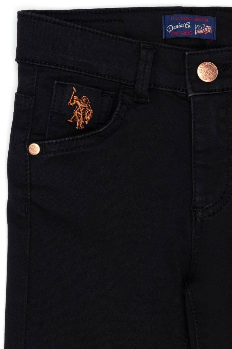 Kız Çocuk Siyah Jean Pantolon - 50265926011