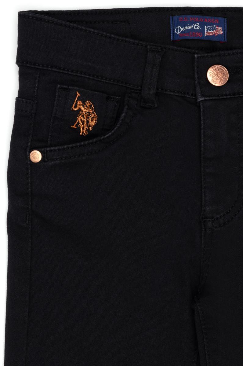 Kız Çocuk Siyah Jean Pantolon