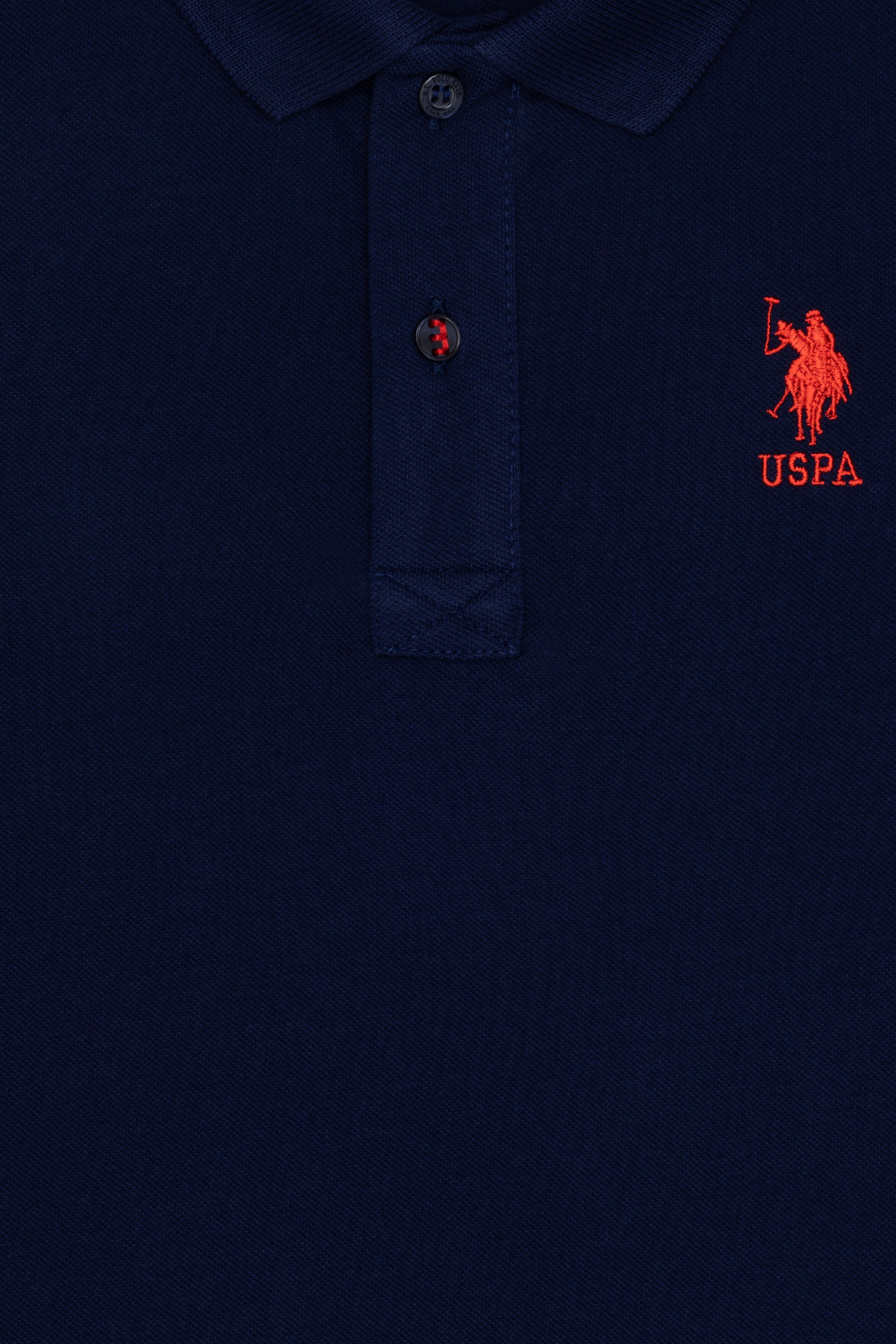 Erkek Çocuk Lacivert Basic Polo Yaka Tişört - Image 3