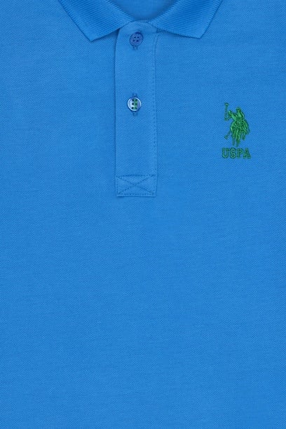 Erkek Çocuk Saks Basic Polo Yaka Tişört