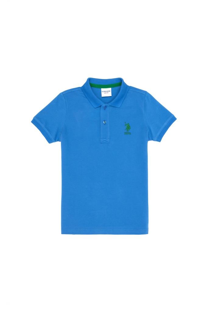 Erkek Çocuk Saks Basic Polo Yaka Tişört