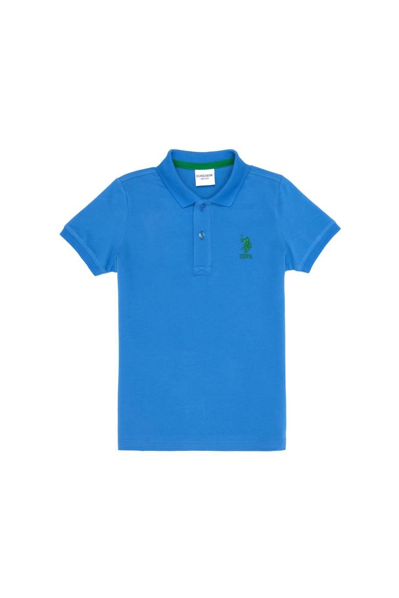 Erkek Çocuk Saks Basic Polo Yaka Tişört