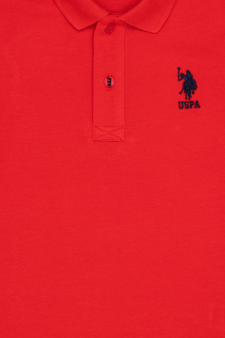 Erkek Çocuk Kırmızı Basic Polo Yaka Tişört - 50262958269