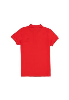 Erkek Çocuk Kırmızı Basic Polo Yaka Tişört - 50262958269