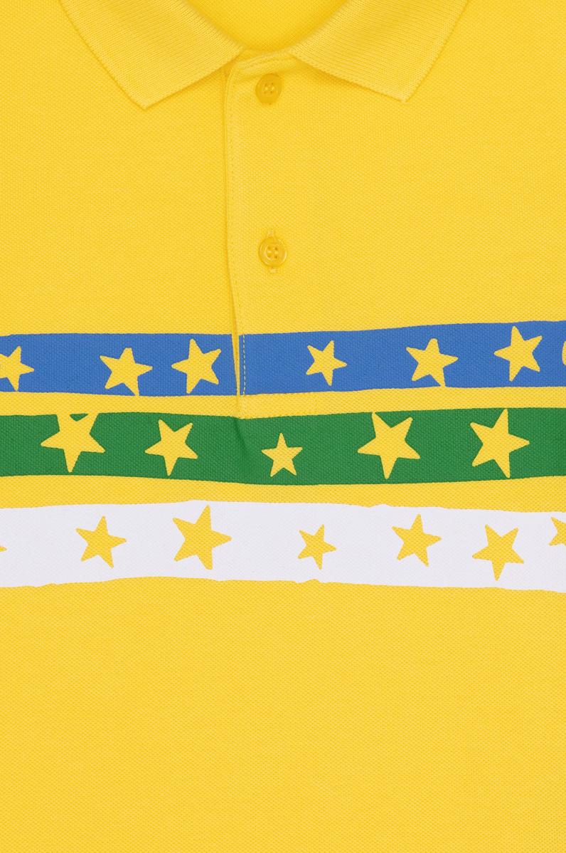Erkek Çocuk Koyu Sarı Polo Yaka Tişört