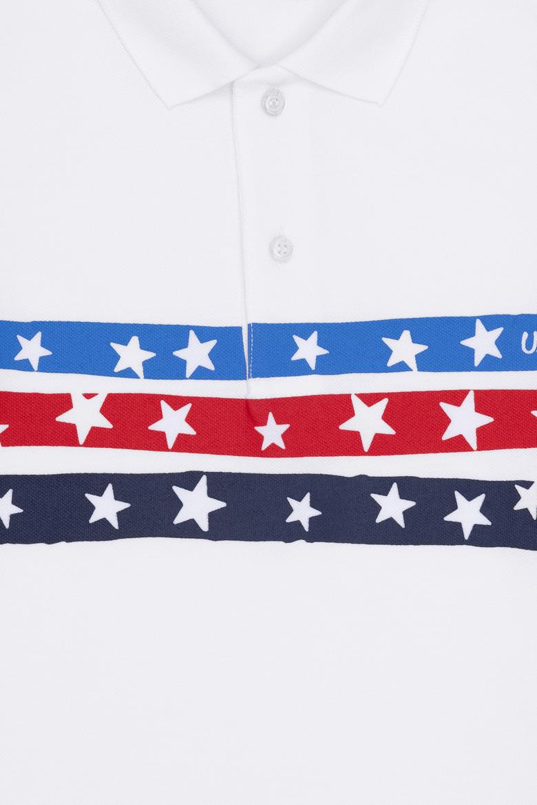 Erkek Çocuk Beyaz Polo Yaka Tişört - 50266076015