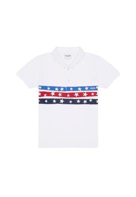 Erkek Çocuk Beyaz Polo Yaka Tişört - 50266076015