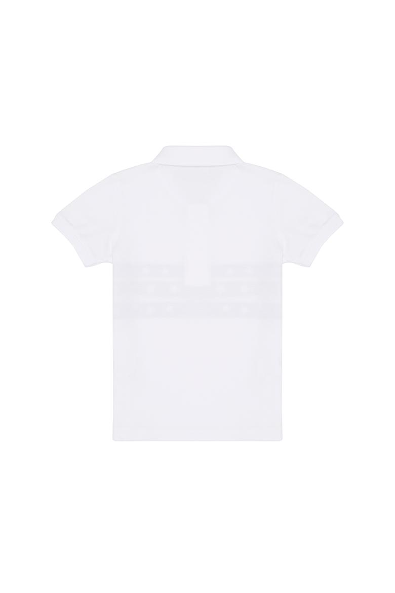 Erkek Çocuk Beyaz Polo Yaka Tişört - 50266076015