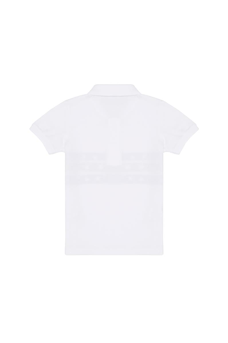 Erkek Çocuk Beyaz Polo Yaka Tişört