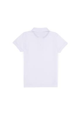 Erkek Çocuk Beyaz Basic Polo Yaka Tişört - 50262958162