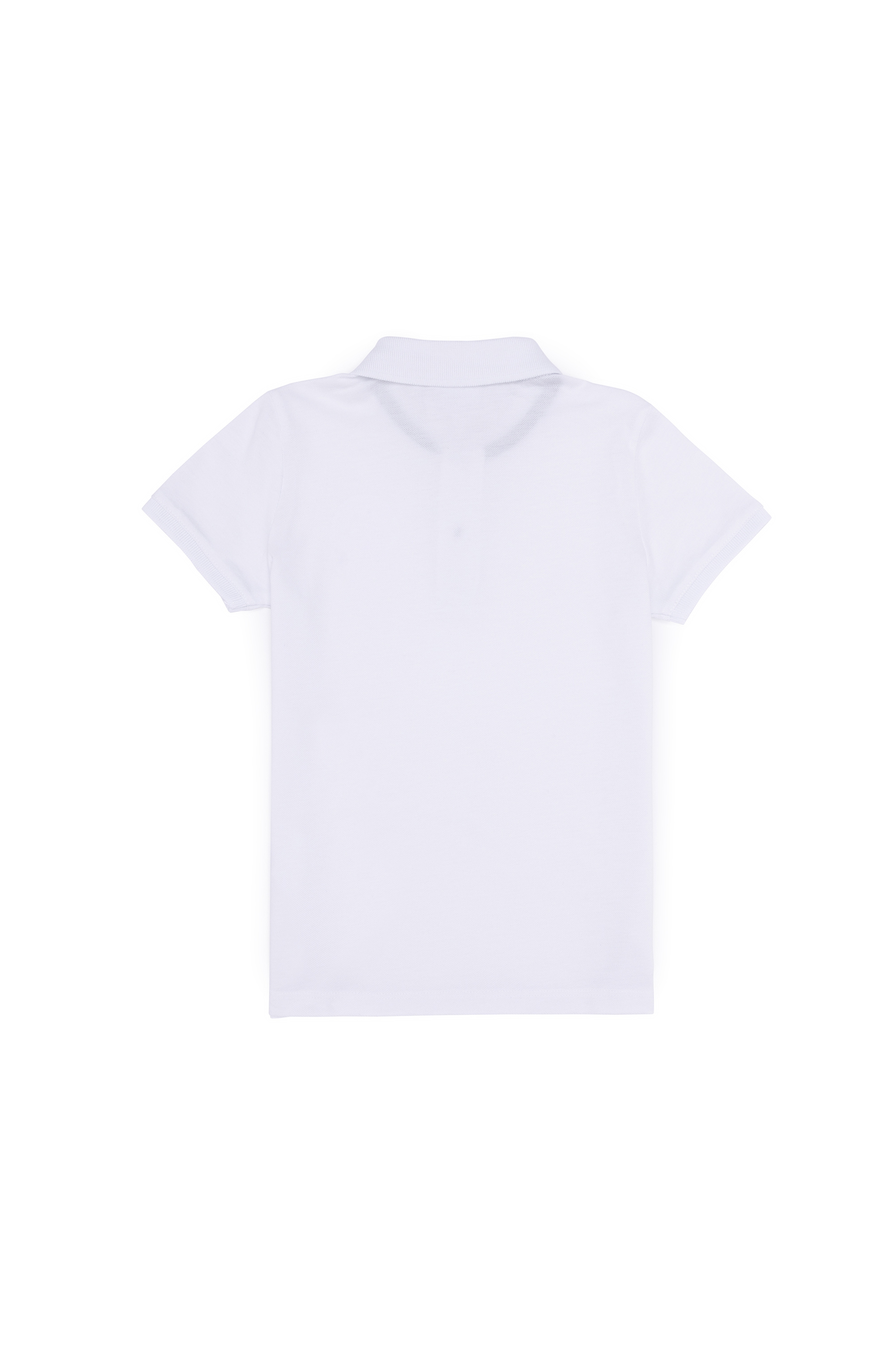 Erkek Çocuk Beyaz Basic Polo Yaka Tişört