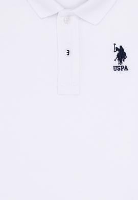 Erkek Çocuk Beyaz Basic Polo Yaka Tişört - 50262958162