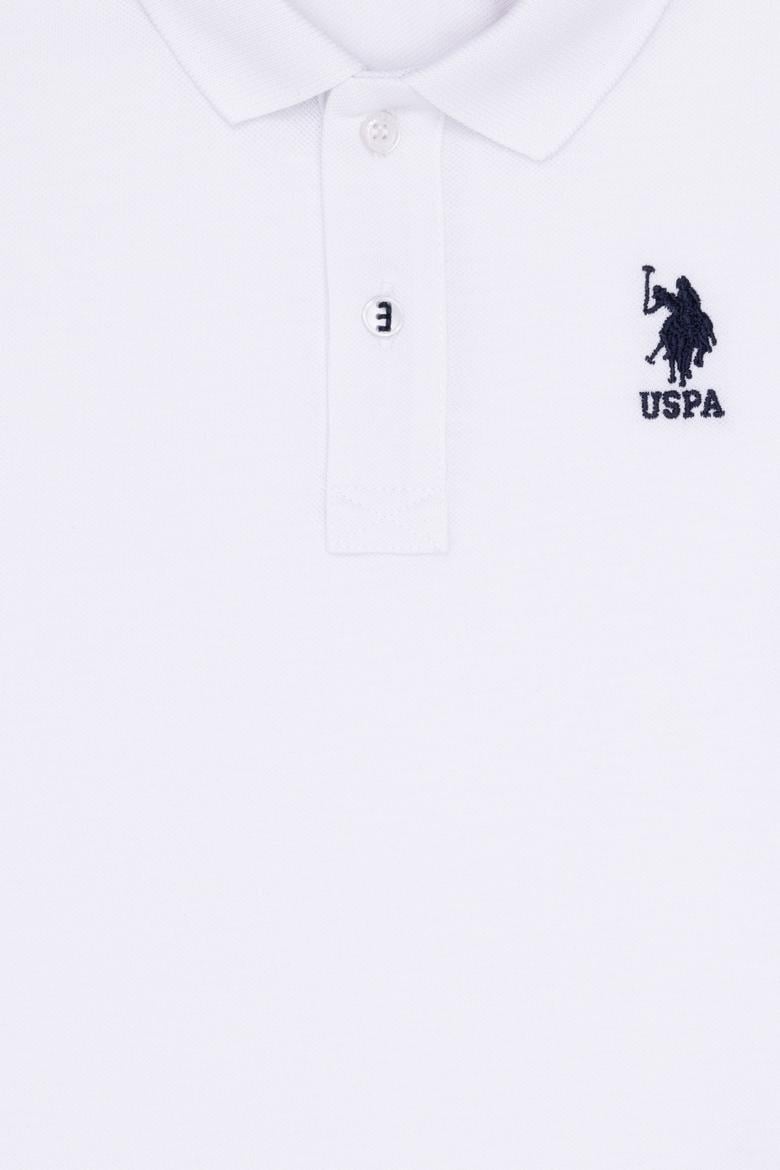 Erkek Çocuk Beyaz Basic Polo Yaka Tişört - 50262958162